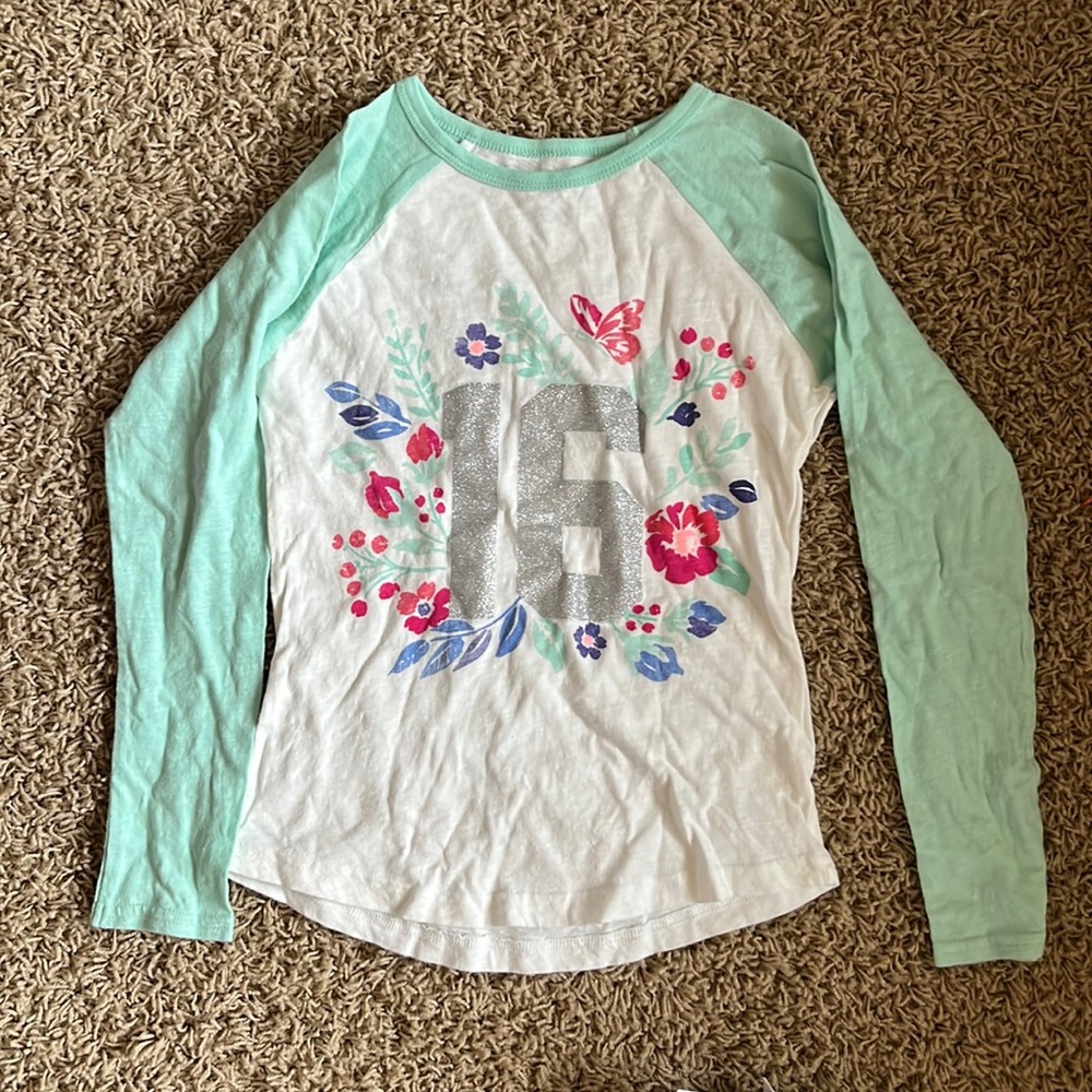 Carters girls love sleeves tee